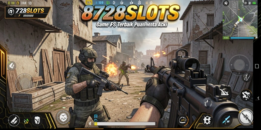 Tangkapan layar menunjukkan aksi pertempuran seru dalam 8728SLOTS.