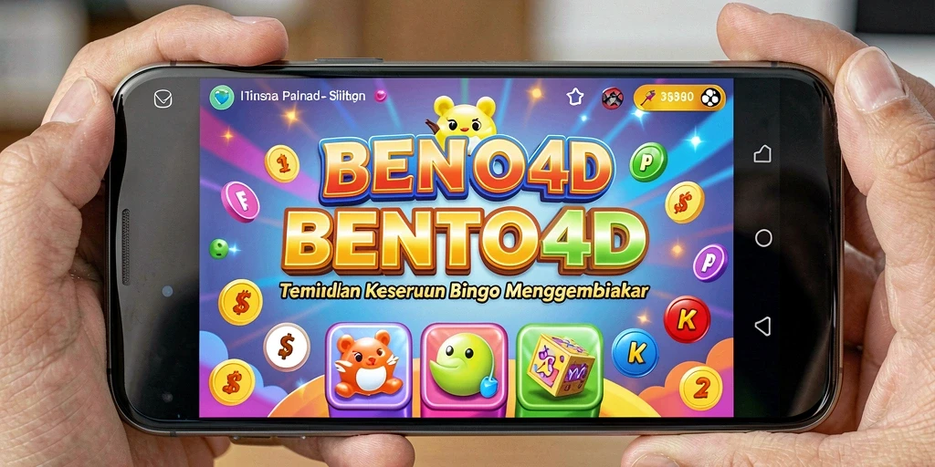 Tampilan gameplay BENTO4D dengan suasana Bingo yang seru.