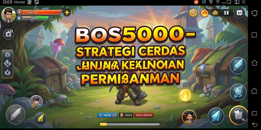 Tampilan gameplay strategi yang menegangkan dan seru.