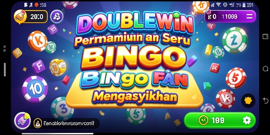Screenshot gameplay Bingo dari DOUBLEWIN menunjukkan suasana permainan yang seru.