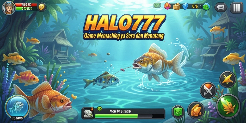 Tampilan gameplay HALO777 yang seru dan menantang dalam dunia memancing.