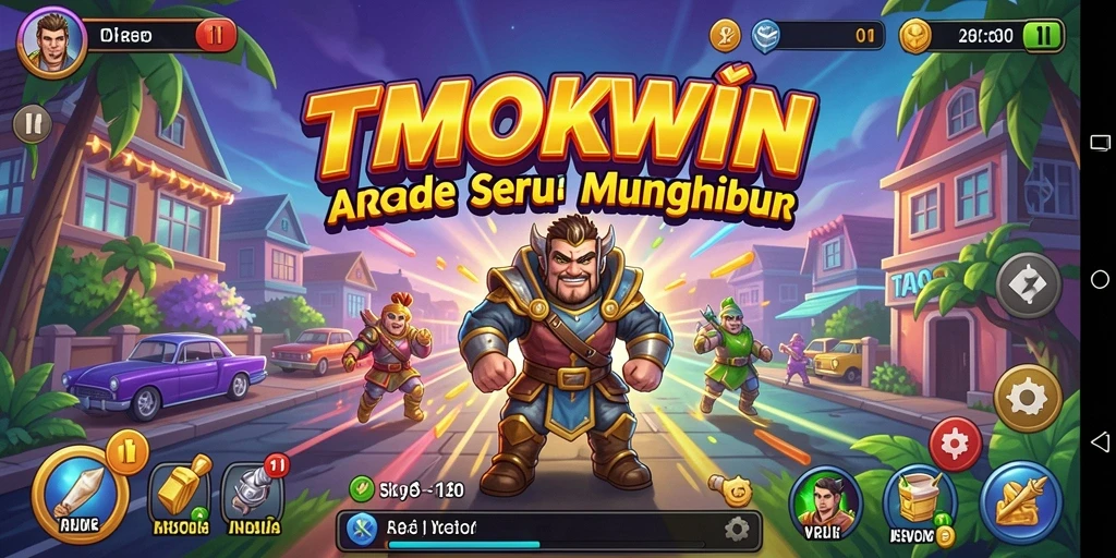 Screenshot gameplay TMOKWIN menampilkan aksi seru dalam permainan Arcade.