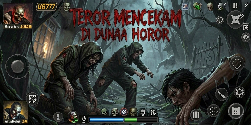 Gameplay menegangkan di dunia horor yang penuh misteri.